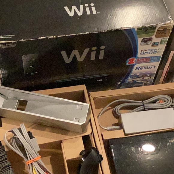 Nintendo Wii Console RVL-101 Console Black & Box - Picture 4 of 15